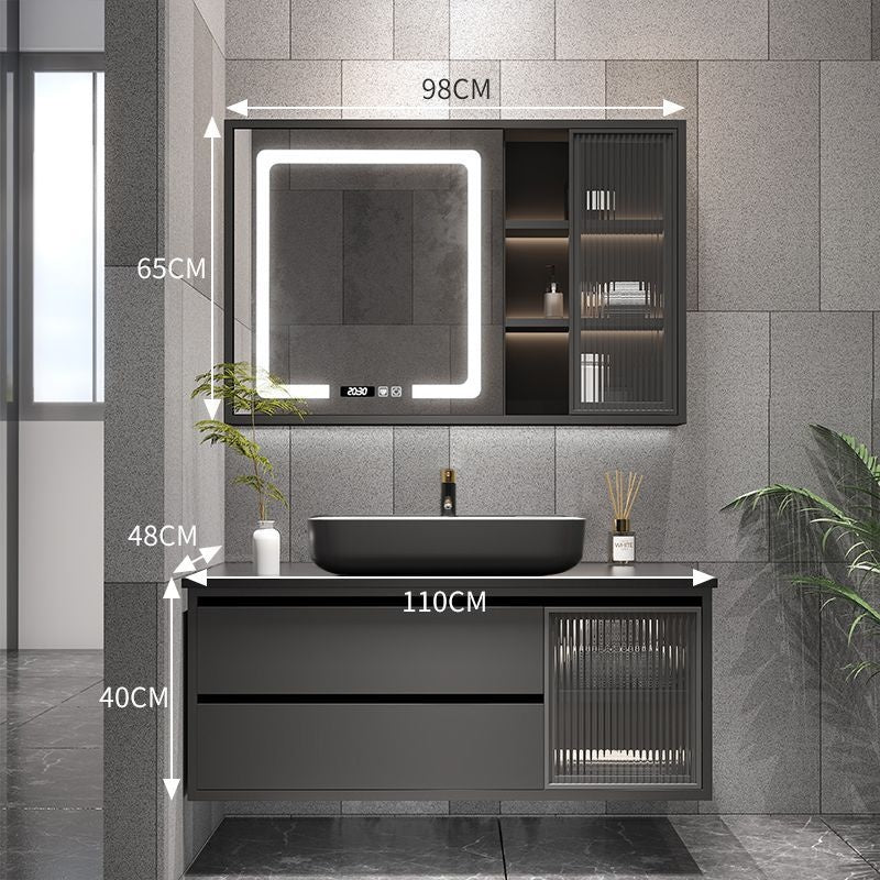 QW- Bathroom Set with Sink and Mirror, Smart Mirror Cabinet