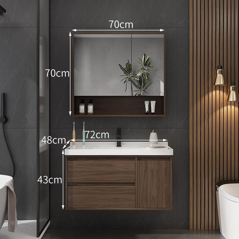 Set Singki Bilik Mandi Kabinet Cermin Penyimpanan QW- 
