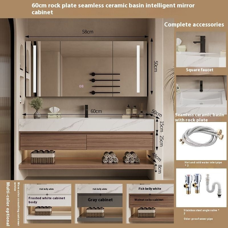 QW- Custom-made Storage Cabinet Smart Mirror in the Bathroom, Bathroom Sink Set