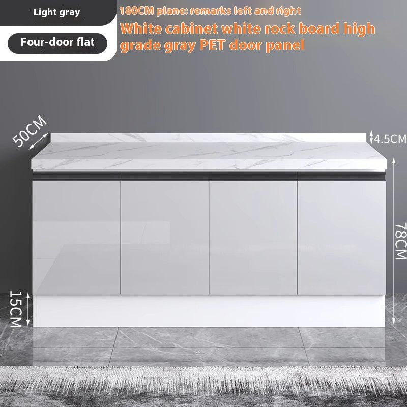 QW- Aluminum Alloy Kitchen Storage Cabinet with Free Sink