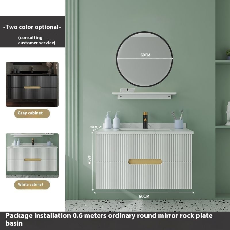 QW- Smart Bathroom, Mirror Bathroom Storage Cabinet, Basin Set