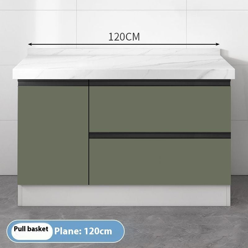 QW- Kabinet simpanan dapur, meja kerja dengan sinki